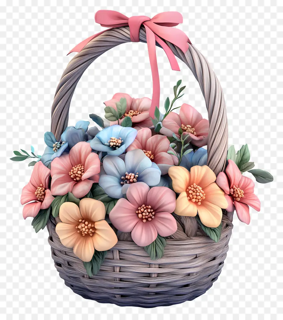 Cesta De Flores De Aniversário，Cesta De Flores PNG