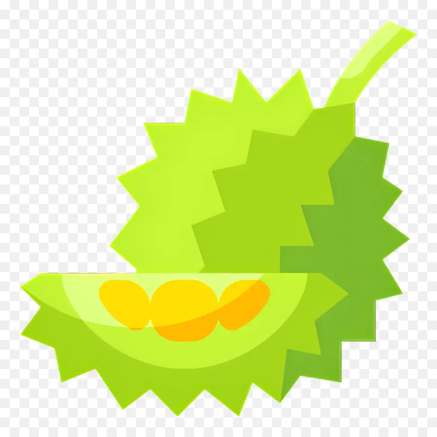 Durião，Fruta Verde Espinhosa PNG