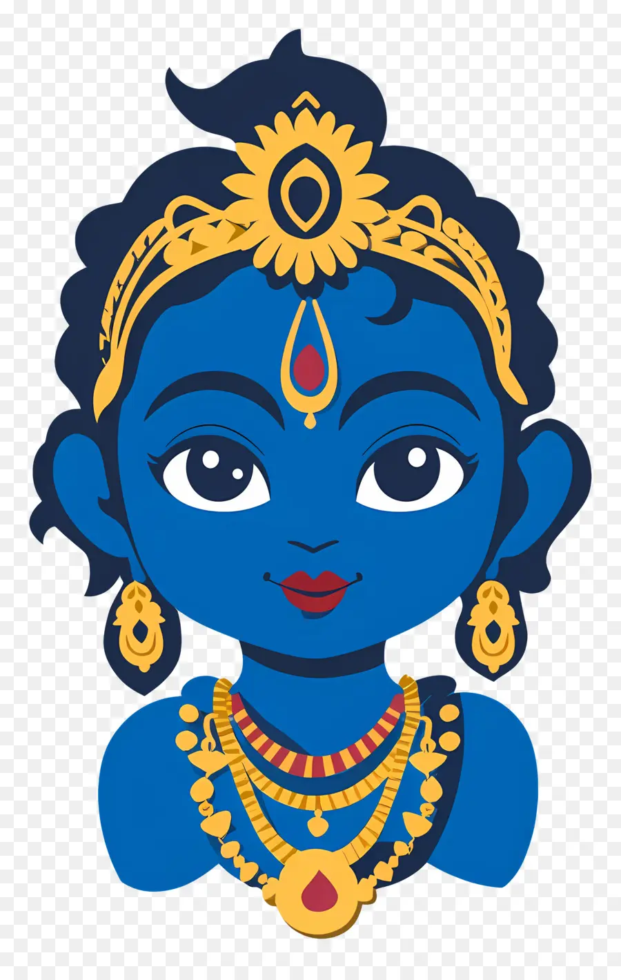 Bebê Krishna，Deusa Azul PNG