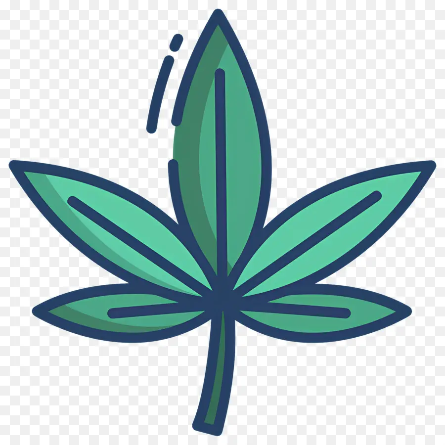 Folha De Cannabis，Folha Verde PNG