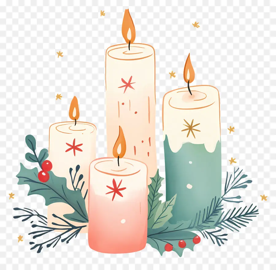 Velas De Natal，Velas PNG