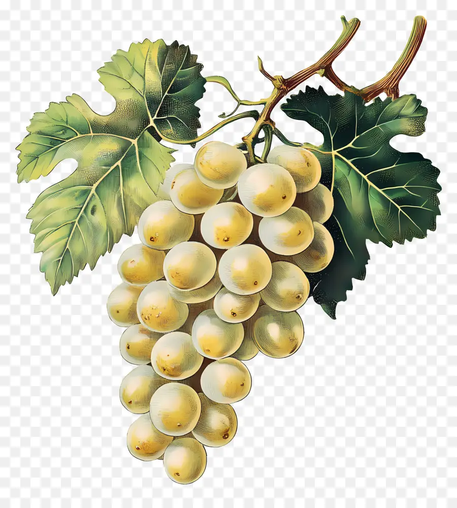 Cacho De Uva，Uvas Amarelas PNG