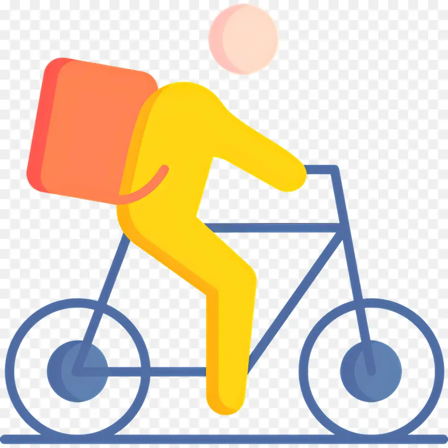 Entregador，Ciclista De Entrega PNG