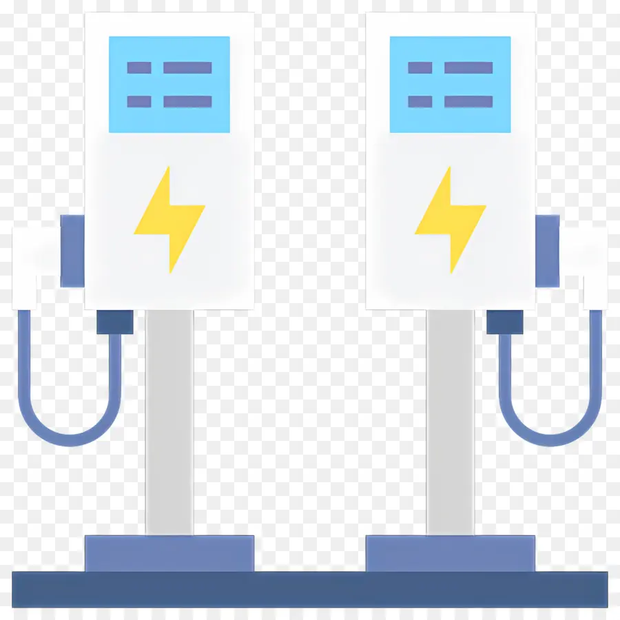 Estação Para Carregar，Estações De Carregamento Elétrico PNG