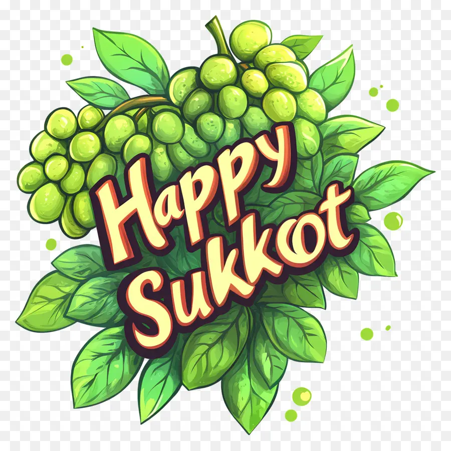 Feliz Sucot，Uvas PNG