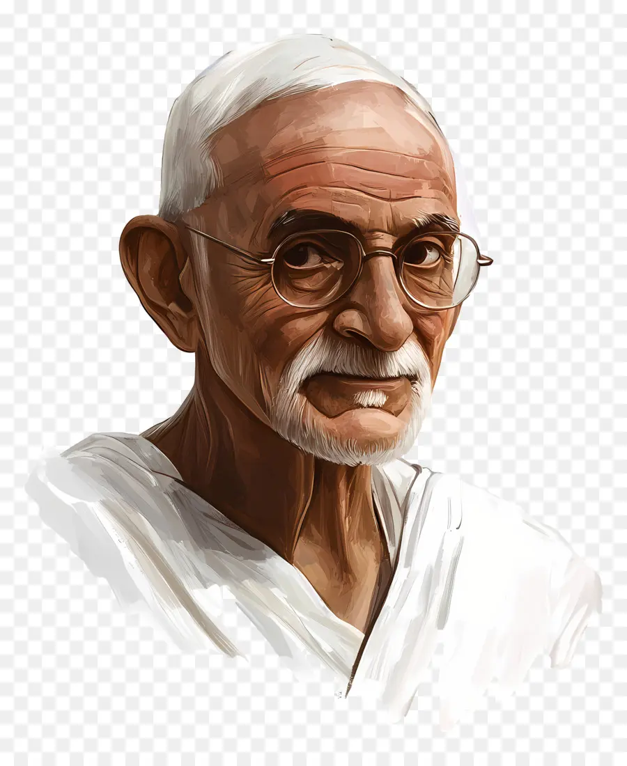 Gandhi，Homem Idoso PNG