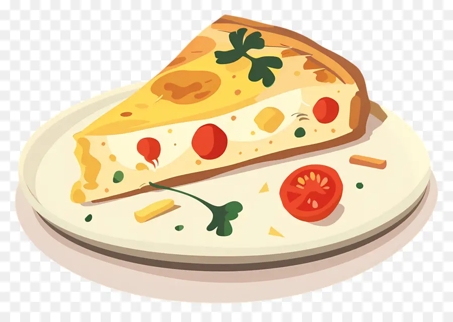 Omelete Espanhola，Pizza PNG