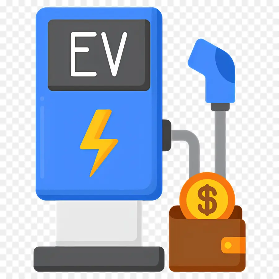 Estação Para Carregar，Estação De Carregamento De Veículos Elétricos PNG