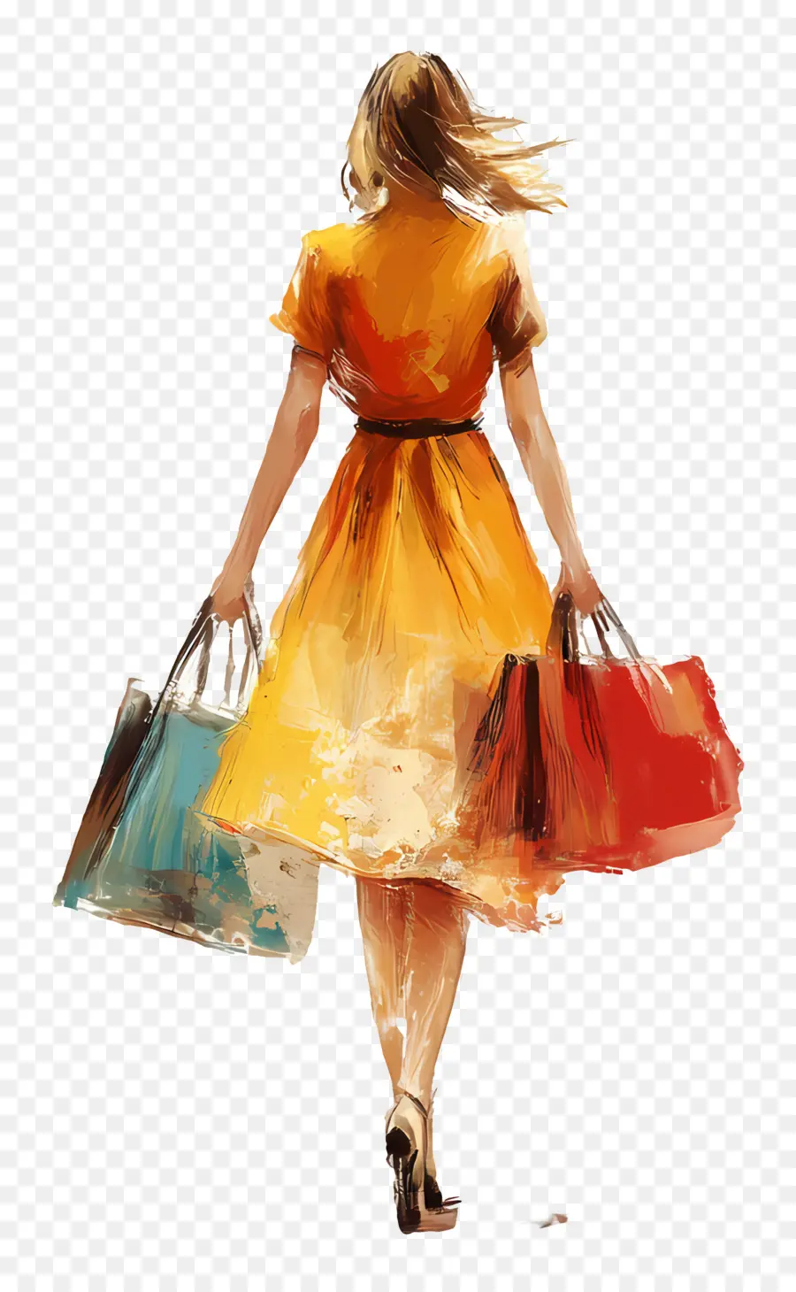 Garota De Compras，Mulher Compras PNG