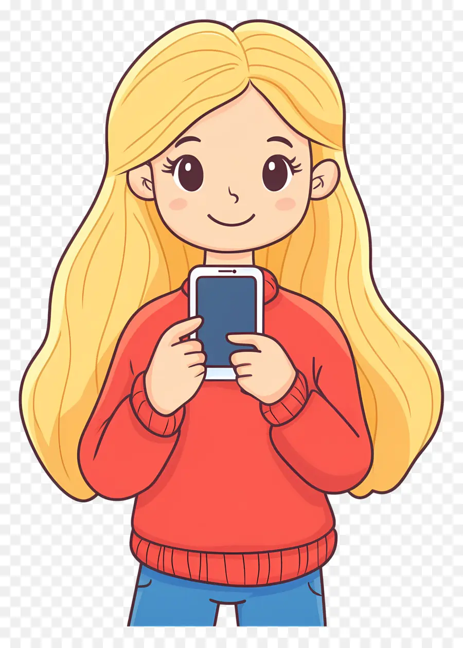 Mulher De Notificação，Garota Com Telefones PNG