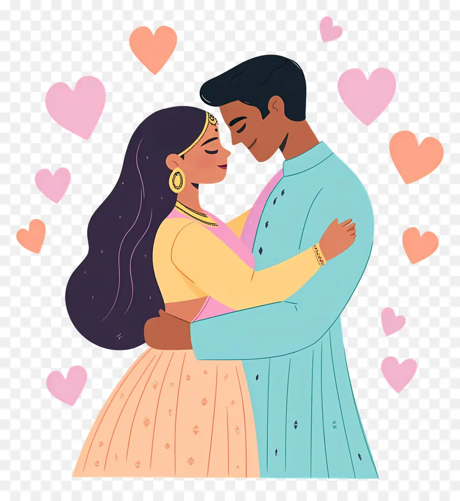 Noiva E Noivo Indianos，Casal PNG