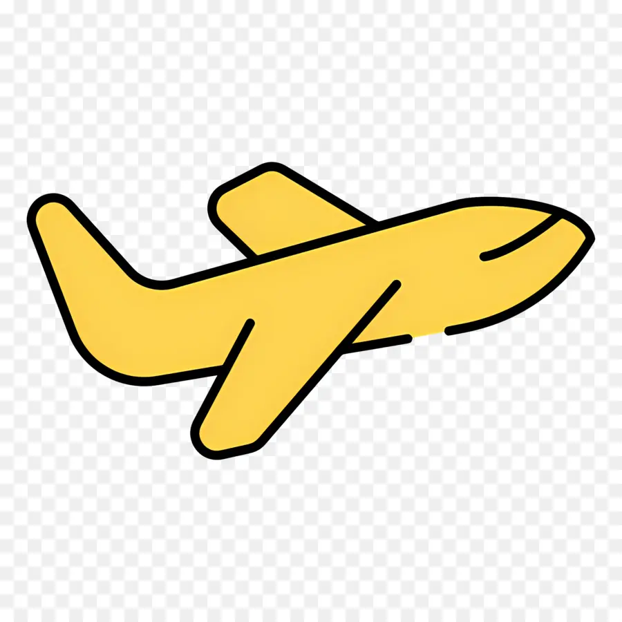 Avião，Amarelo PNG