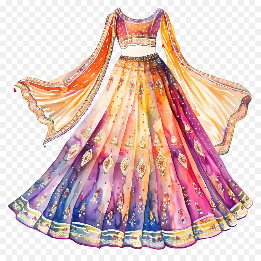 Vestido De Noiva Aquarela，Vestir PNG