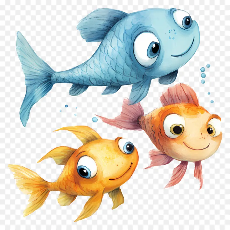 Grupo De Peixes，Peixe Colorido PNG