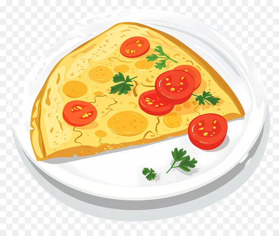 Omelete Espanhola，Pizza PNG