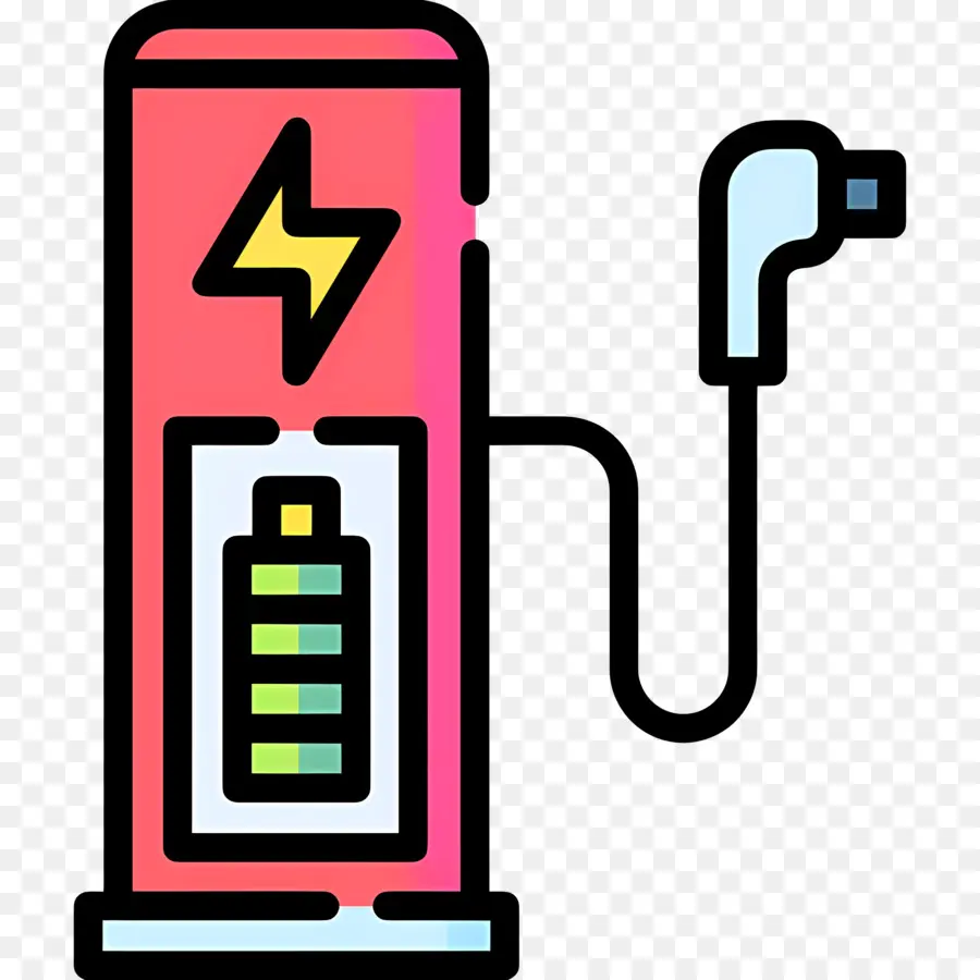 Estação Para Carregar，Estação De Carregamento Elétrico PNG