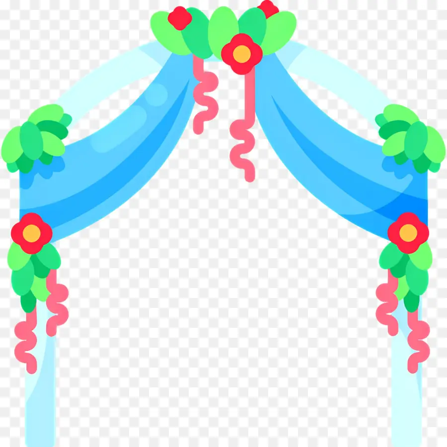 Arco De Casamento，Flores PNG