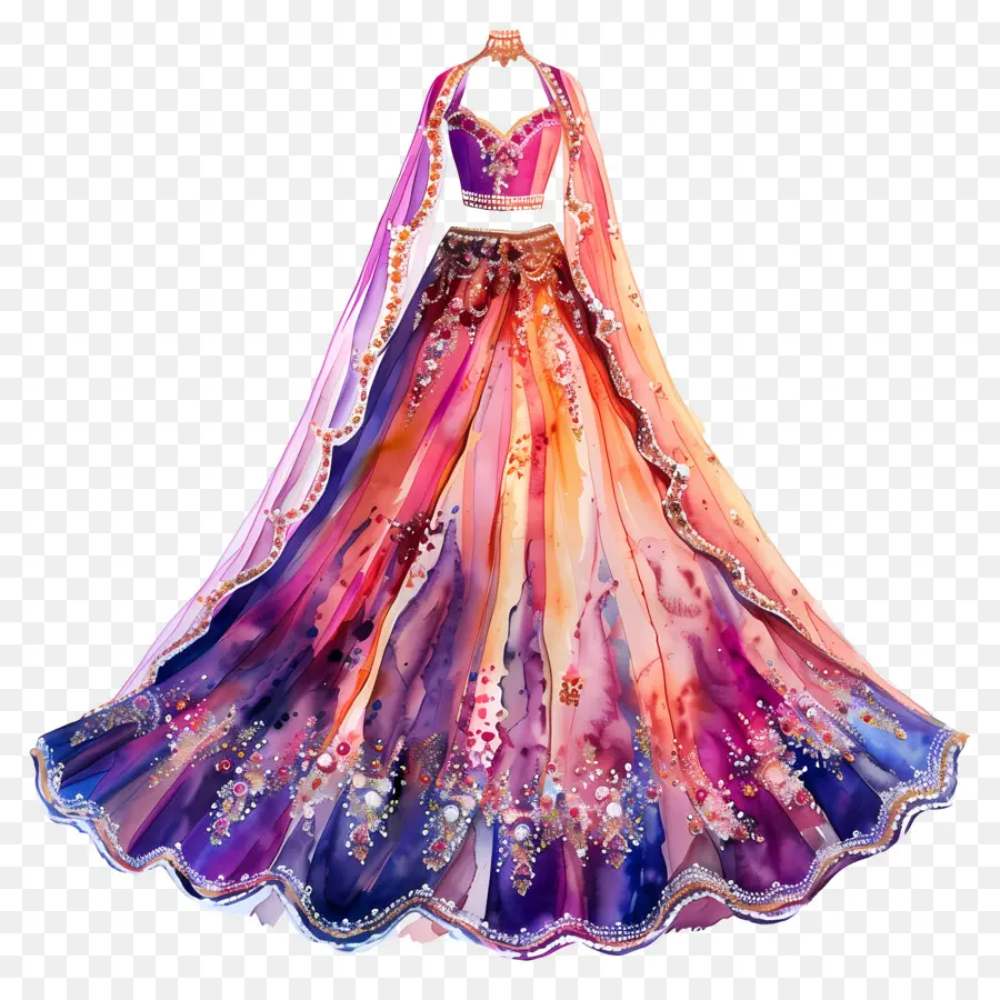 Vestido De Noiva Aquarela，Vestir PNG