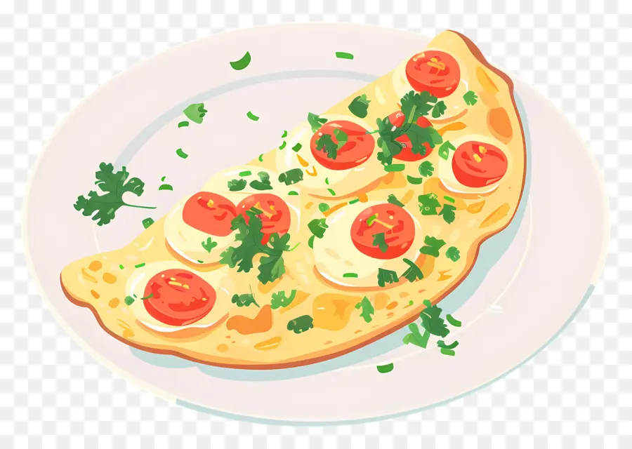 Omelete De Queijo，Omelete Com Tomate PNG