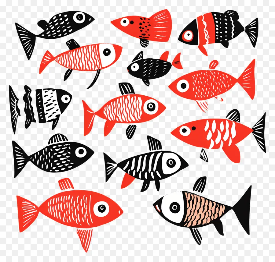 Grupo De Peixes，Peixe Colorido PNG