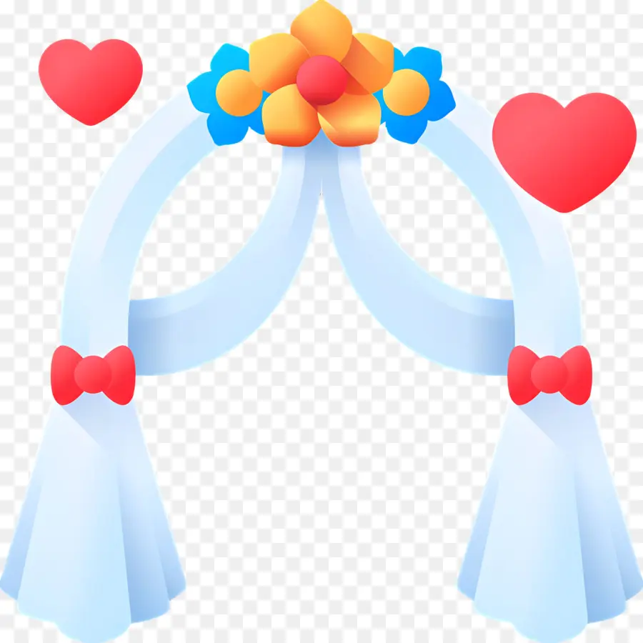 Arco De Casamento，Corações PNG