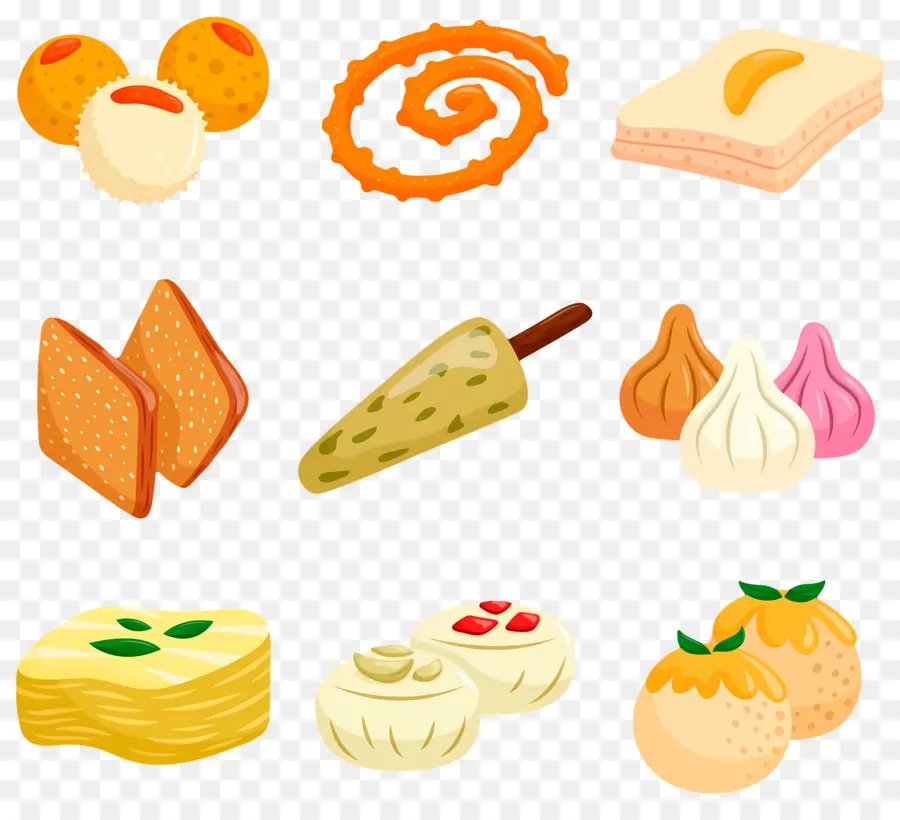 Doces Indianos，Alimentos PNG