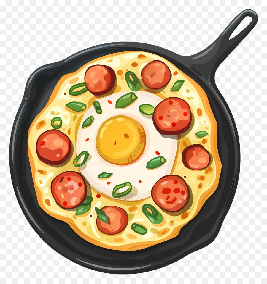 Omelete，Ovo Frito E Legumes PNG