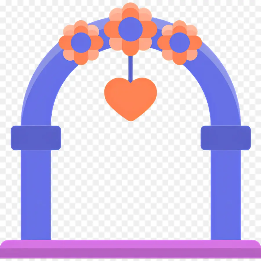 Arco De Casamento，Flores PNG