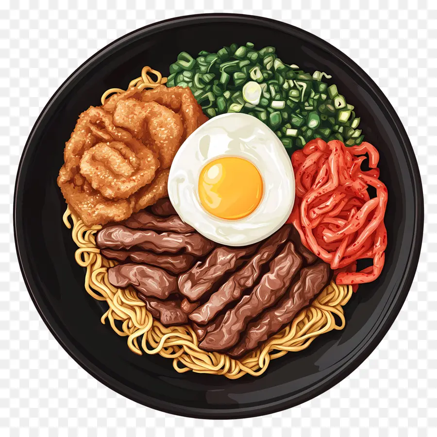 Bibimbap Coreano，Tigela De Macarrão PNG