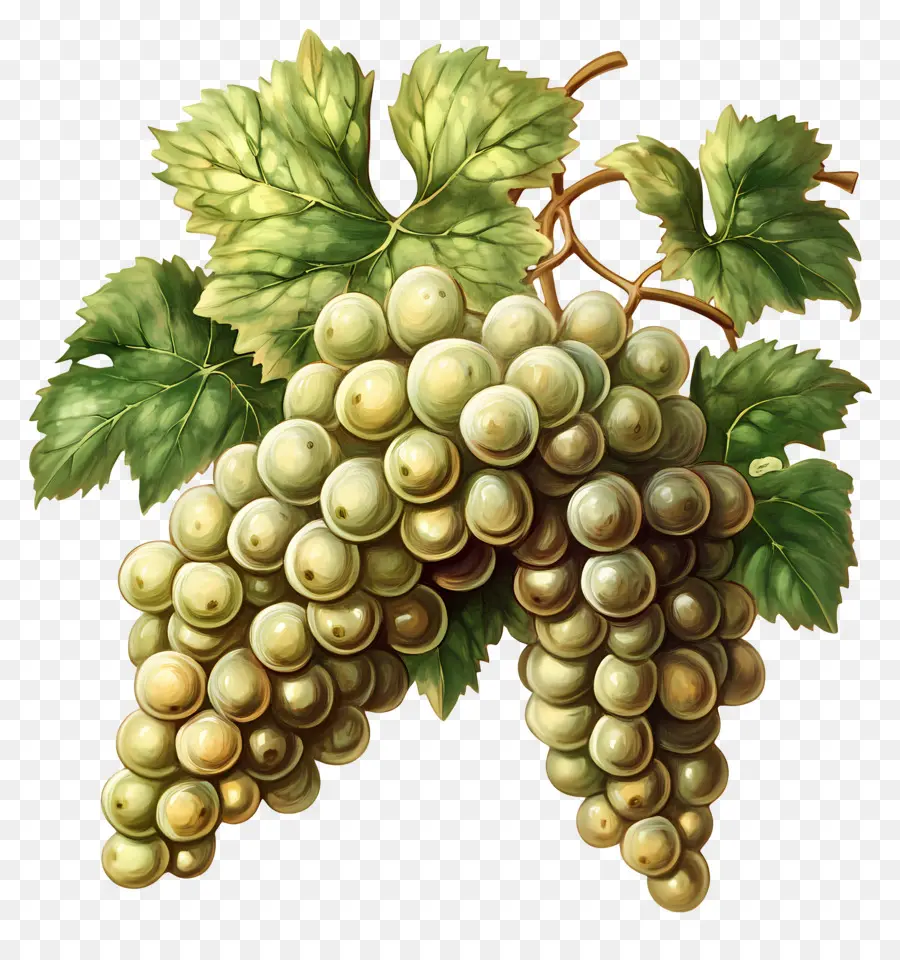 Cacho De Uva，Uvas Amarelas PNG