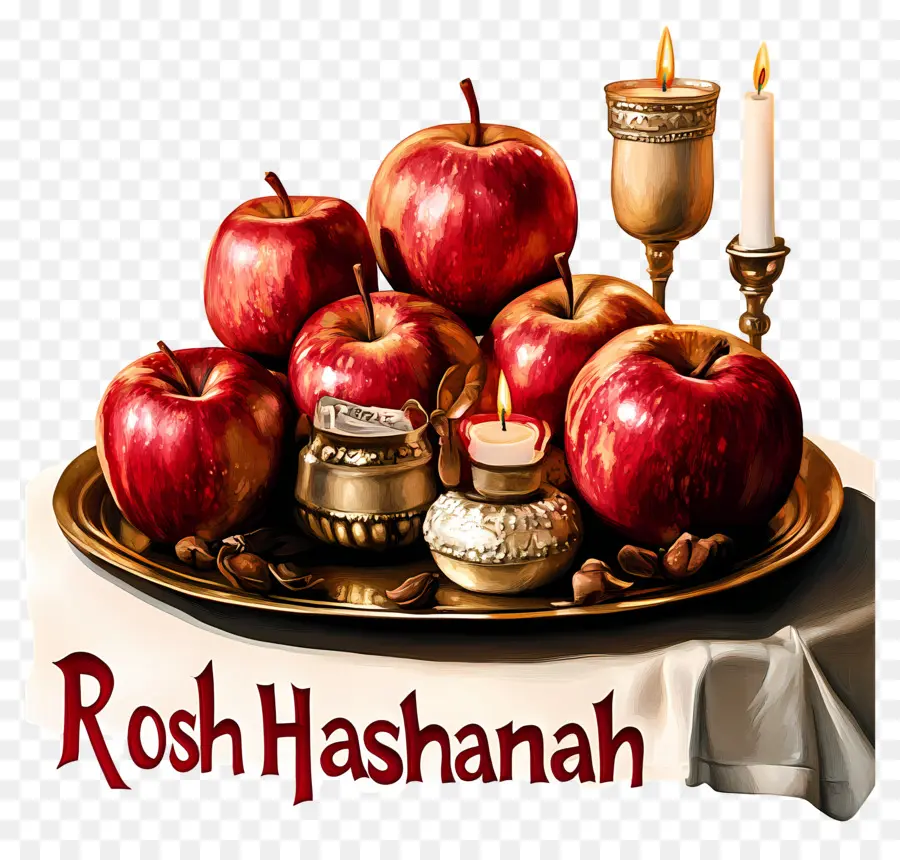 Rosh Hashaná，Maçãs PNG