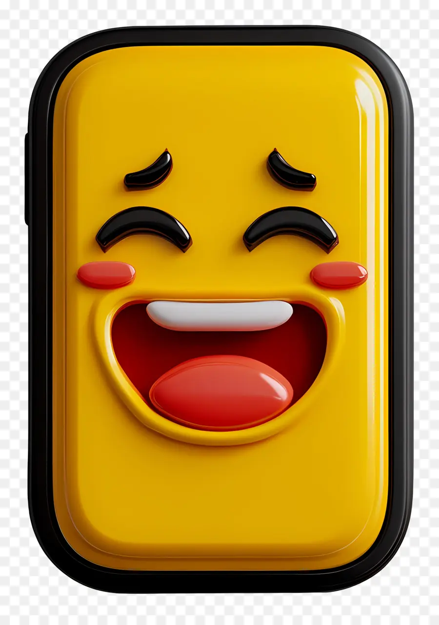 Celular，Emoji Risonho PNG