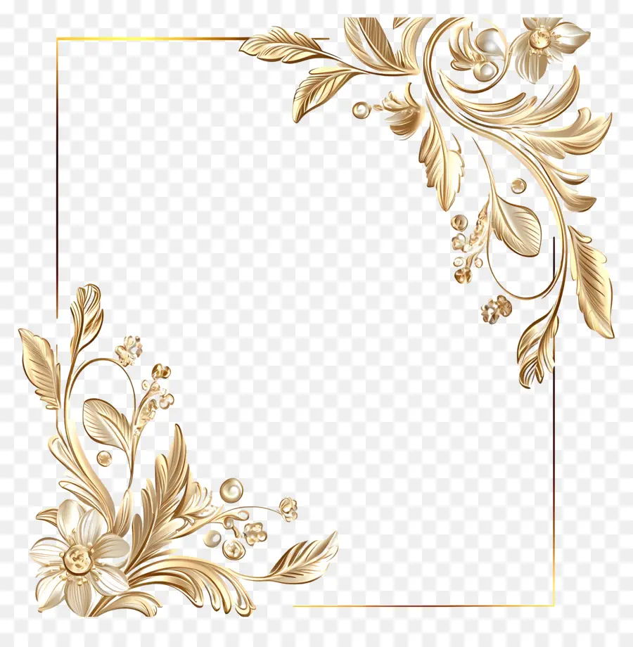 Linha De Casamento，Moldura Decorativa PNG