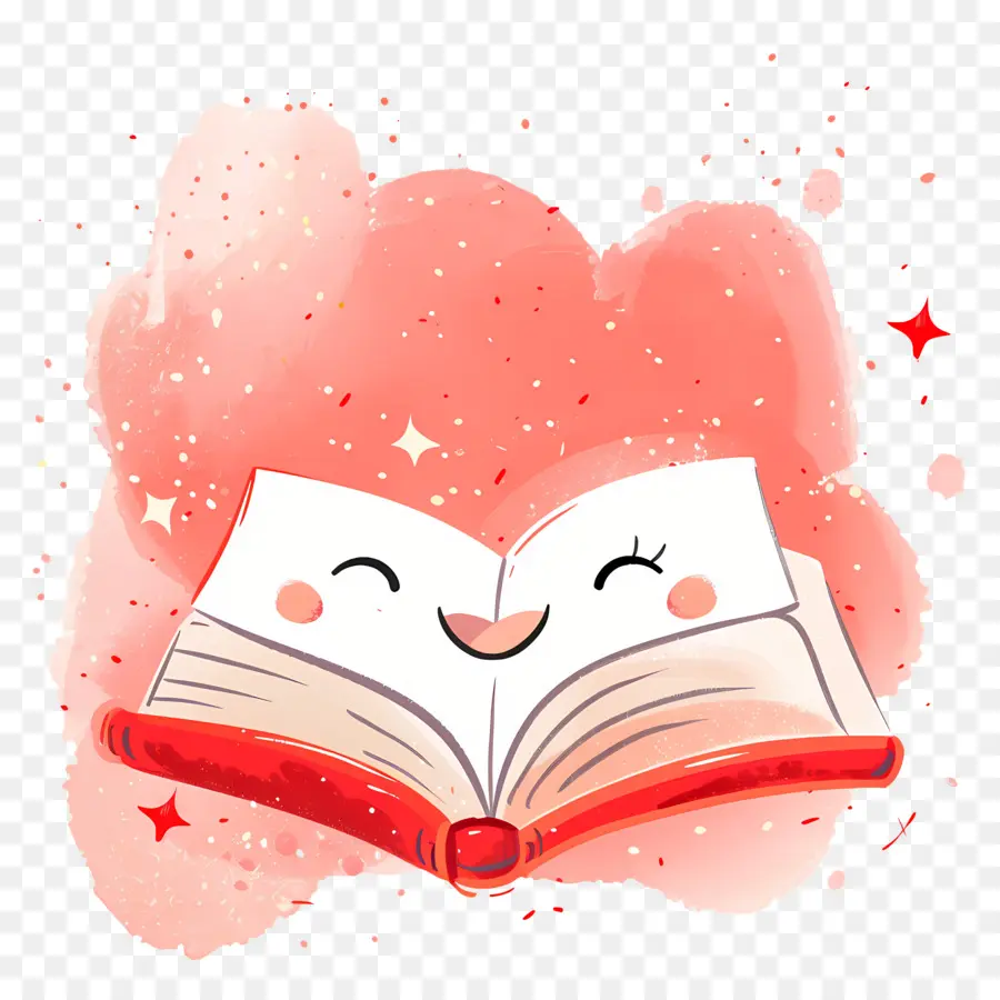 Livro De Desenhos Animados，Livro Sorridente PNG