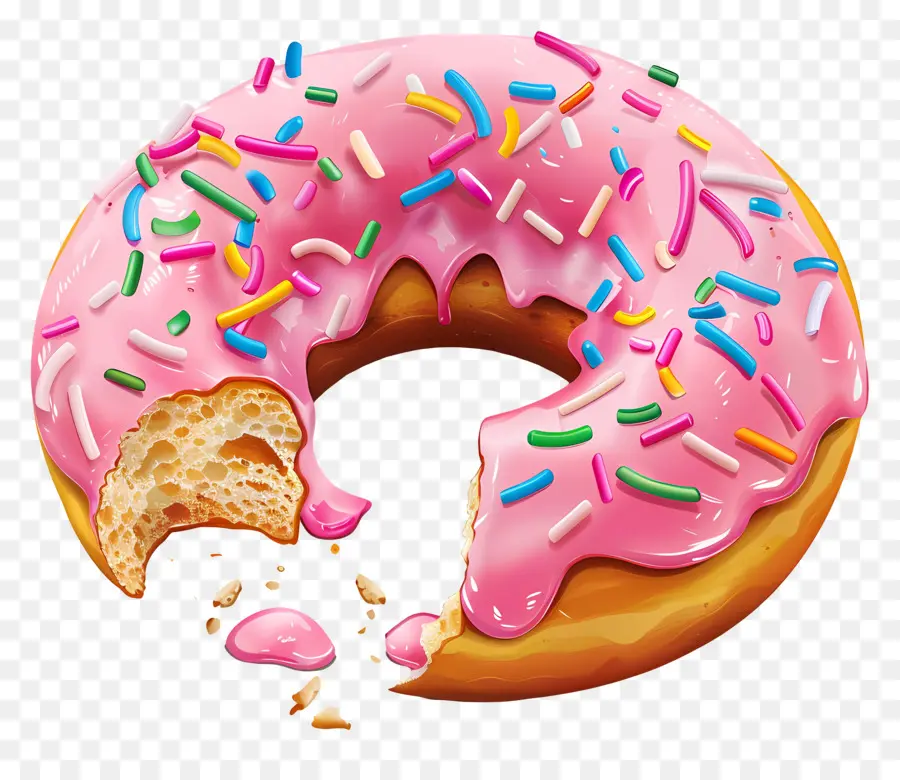 Rosquinha Animada，Rosquinha Colorida PNG