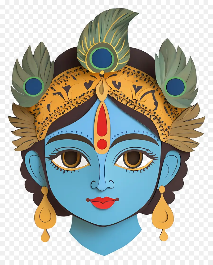 Bebê Krishna，Deusa Azul PNG