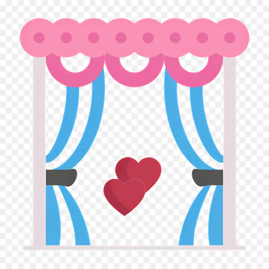 Arco De Casamento，Janela Com Corações PNG