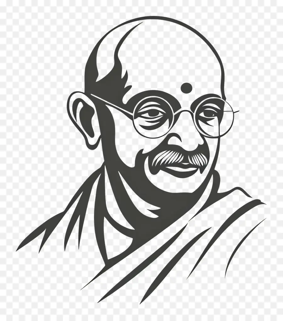 Gandhi，Retrato PNG