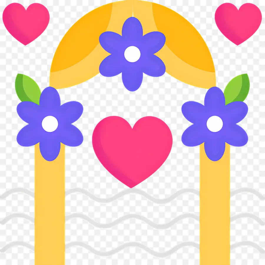 Arco De Casamento，Flores PNG