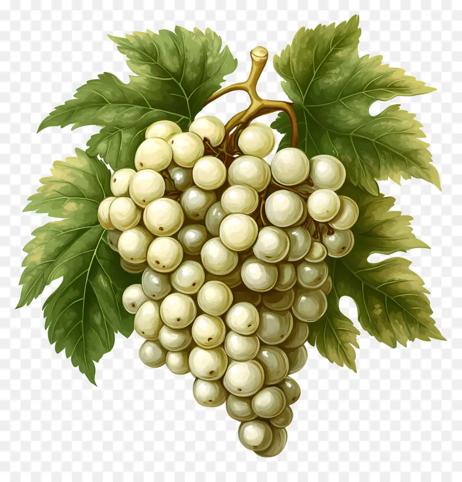 Cacho De Uva，Uvas Amarelas PNG