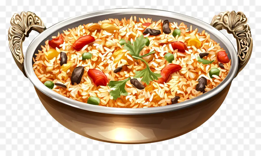 Biriyania，Delicioso Prato De Arroz PNG