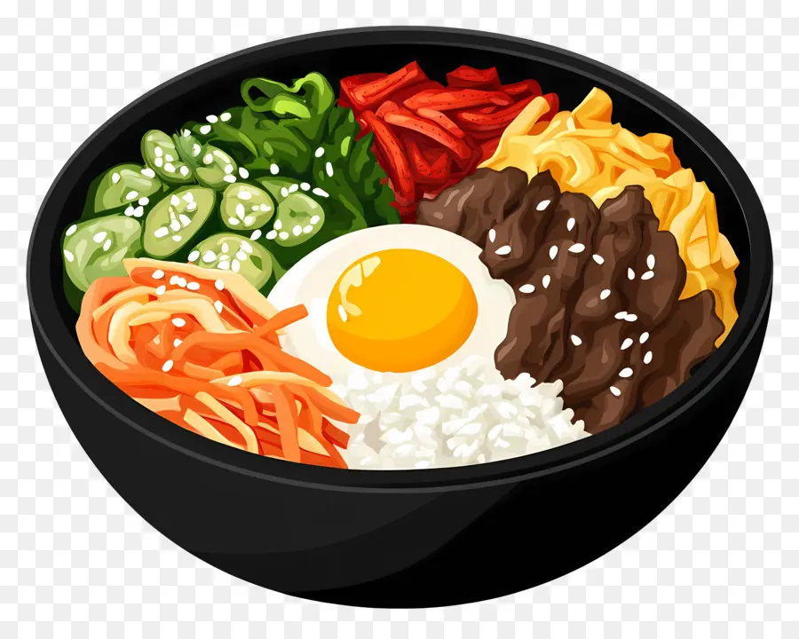 Bibimbap Coreano，Bibimbap PNG