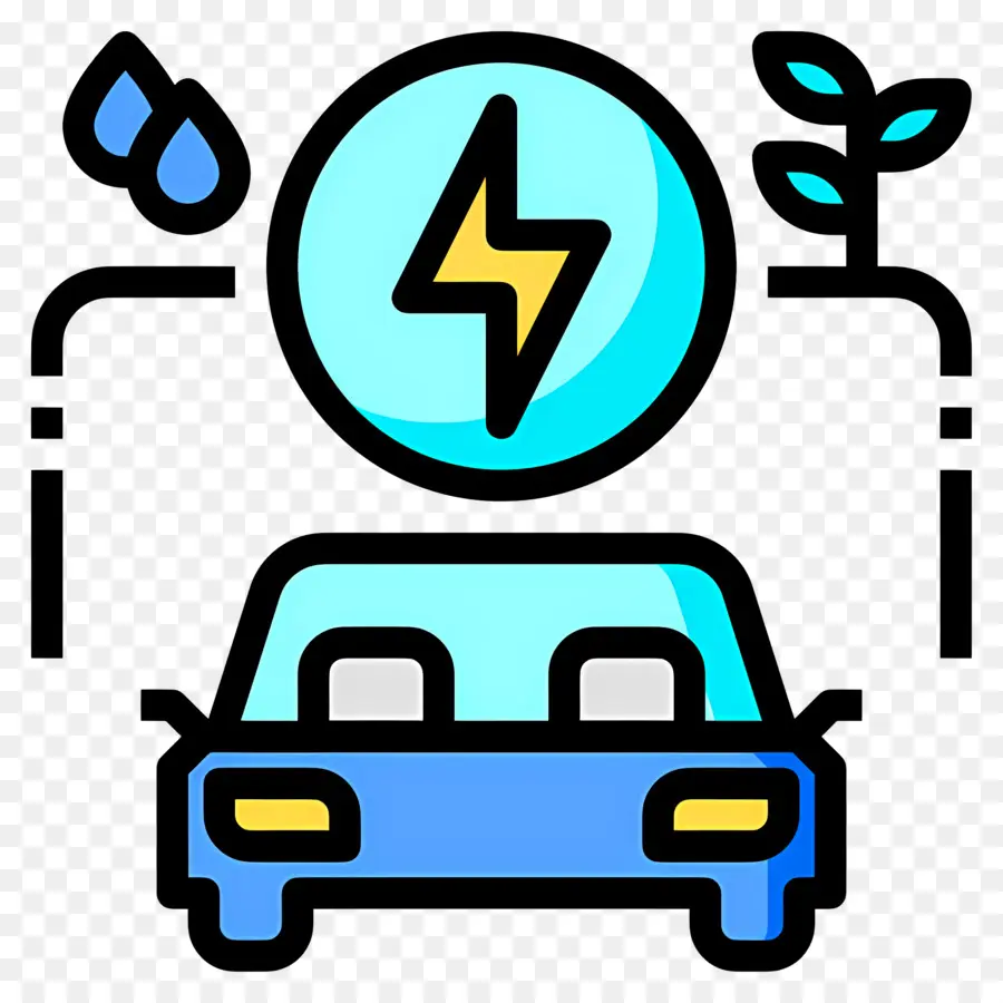 Carro Elétrico，Ecológico PNG