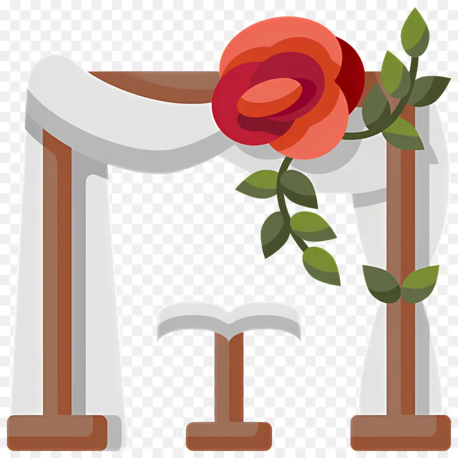 Arco De Casamento，Flor PNG