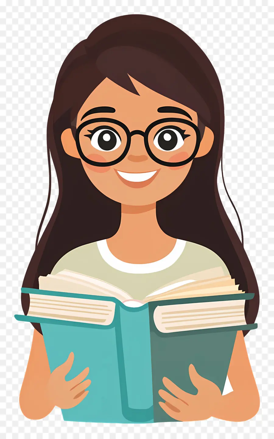 Aluna，Menina Com Livros PNG