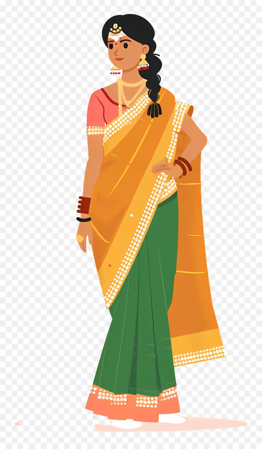 Saree Indiano，Mulher Tradicional PNG