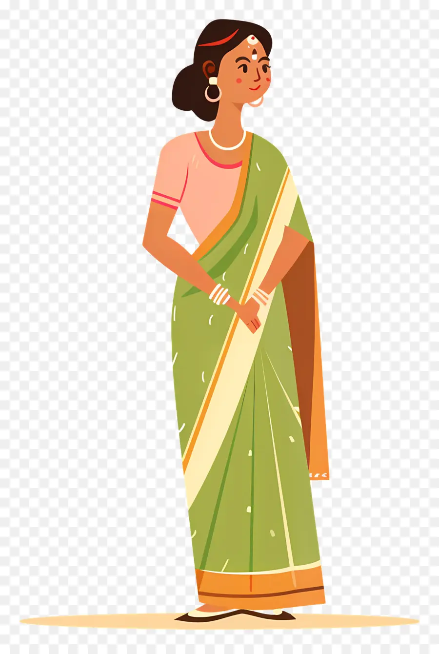 Saree Indiano，Mulher Em Saree PNG