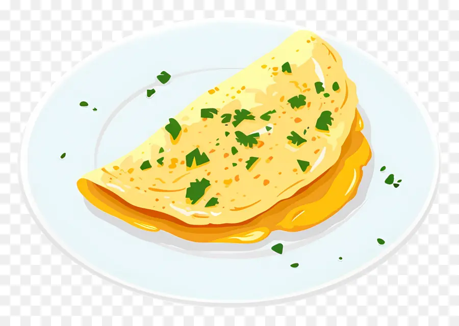 Omelete De Queijo，Café Da Manhã PNG