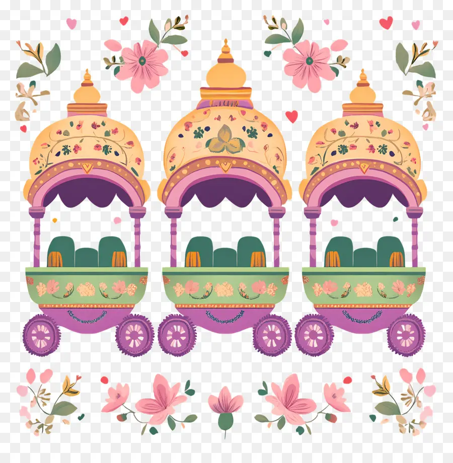 Rathyatra，Carruagens Decorativas PNG