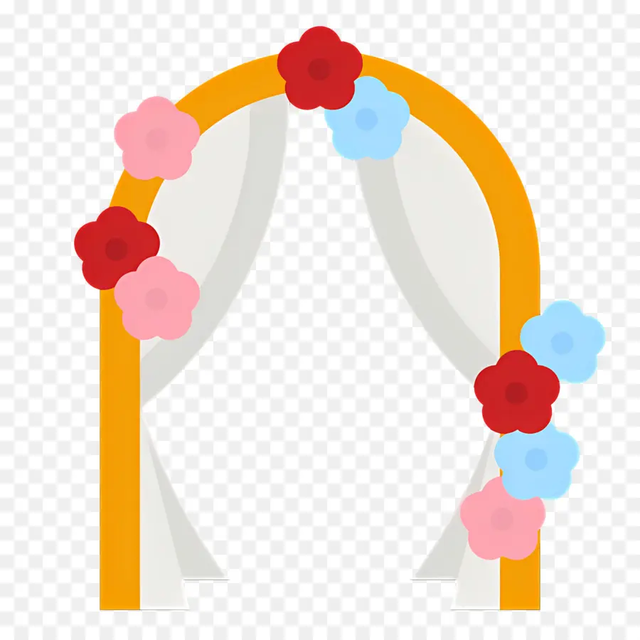 Arco De Casamento，Flores PNG